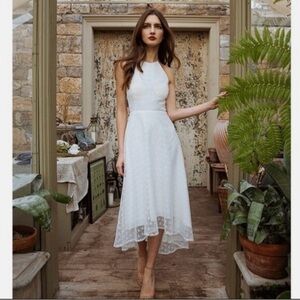 Jenny Yoo Penelope Cross Back Dress